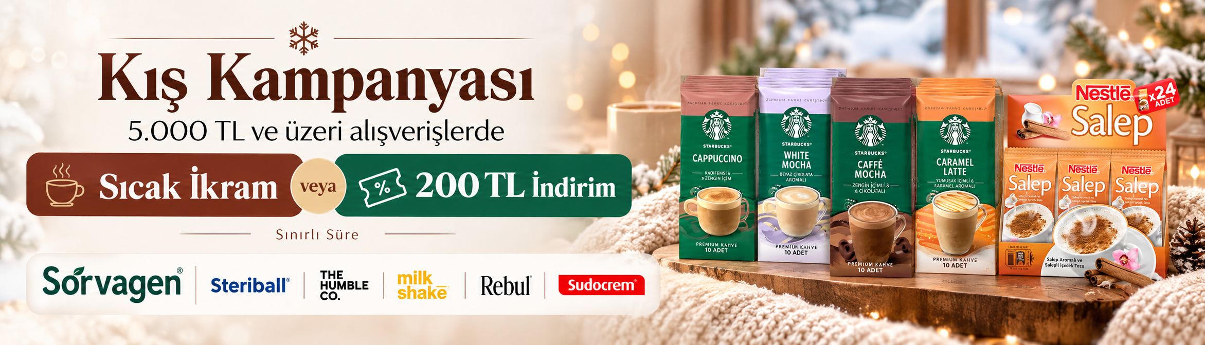 Ese Sağlık 5000 TL üzeri sıcak ikram veya 200 TL indirim kampanyası