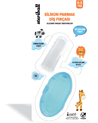 Steriball silikon parmak diş fırçası