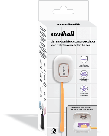 Steriball akıllı diş fırçası koruma cihazı