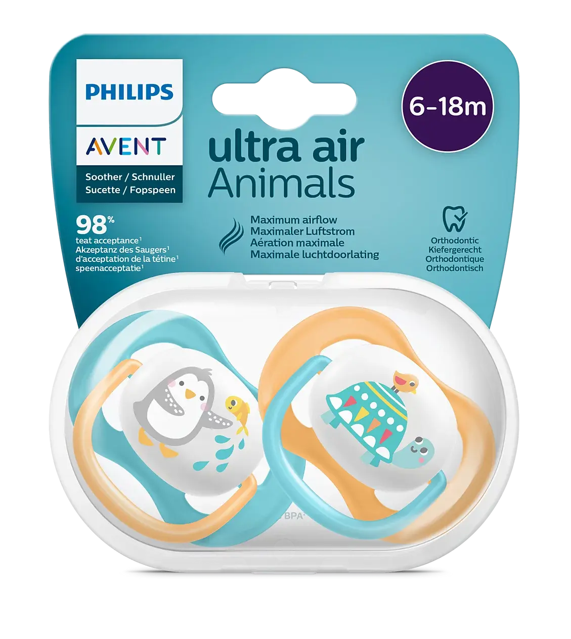Philips Avent Ultra Air Emzik 6-18 Ay 2 Li Erkek SCF080/07