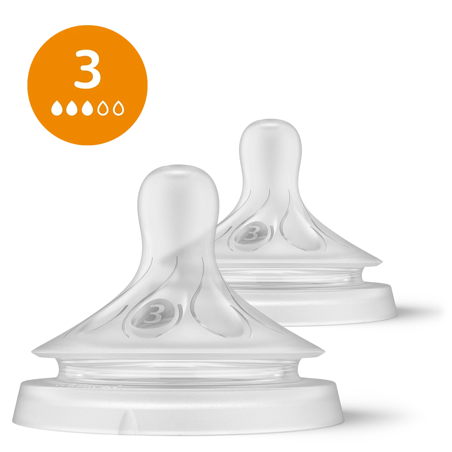 Philips Avent  Doğal Tepkili Natural Response 2'Li Biberon Emziği No:3 1Ay+ SCY963/02