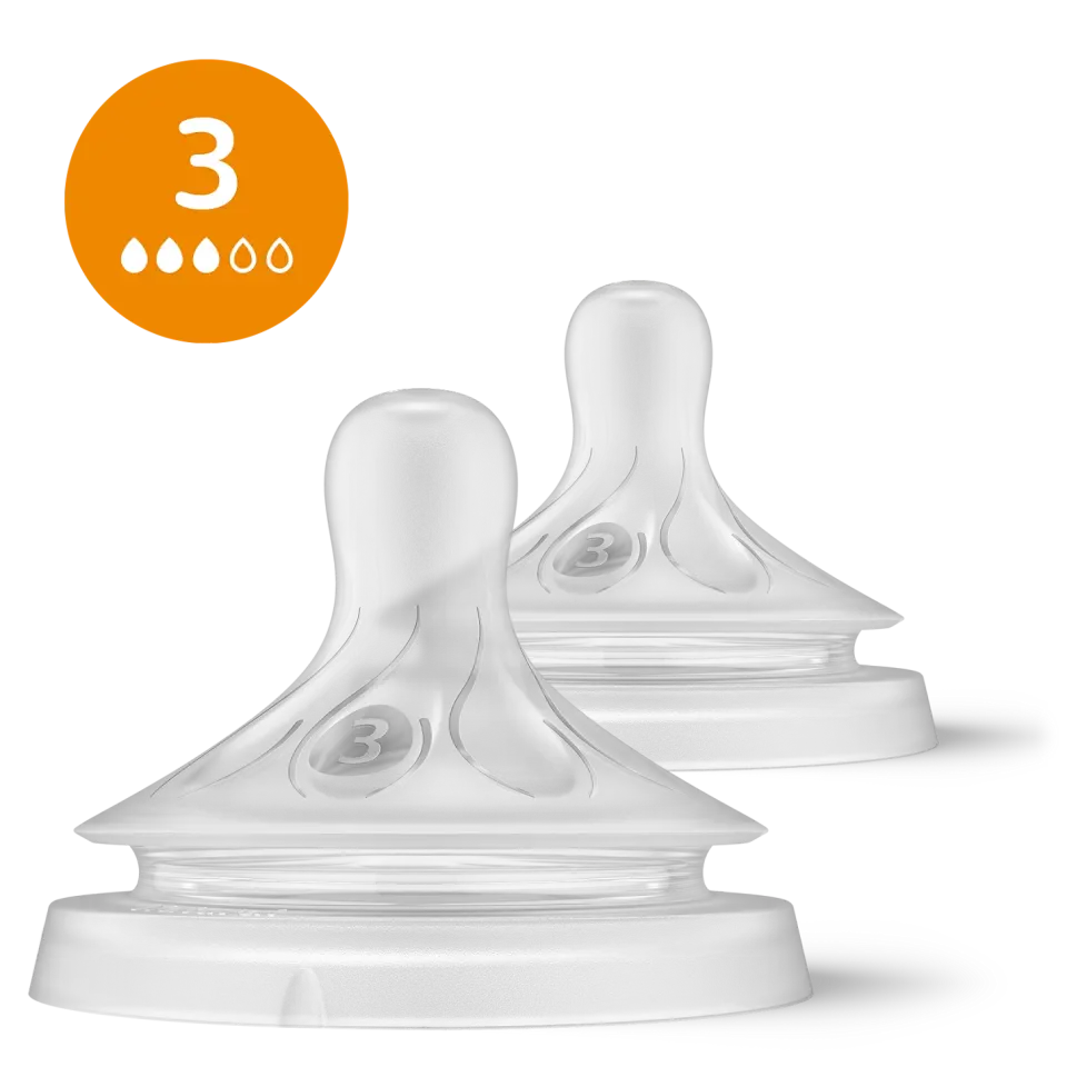 Philips Avent  Doğal Tepkili Natural Response 2'Li Biberon Emziği No:3 1Ay+ SCY963/02