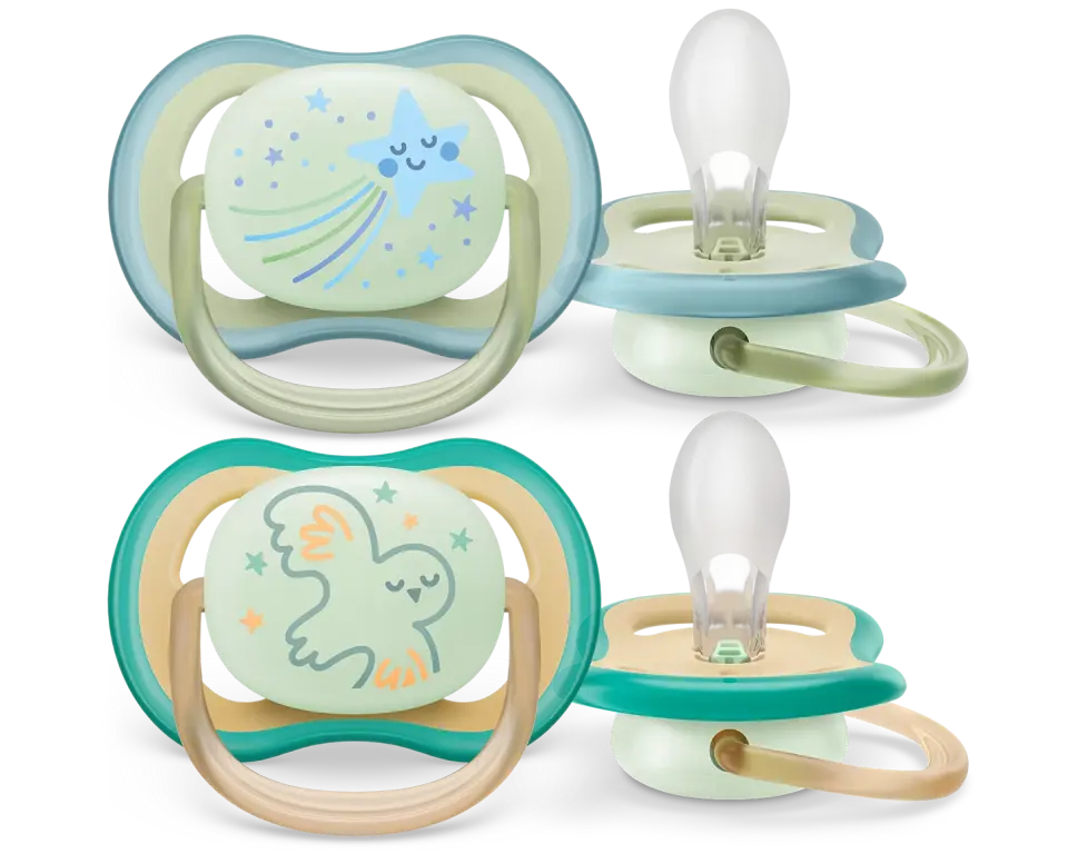 Philips Avent Ultra Air Night Emzik 0-6 Ay 2 Li Erkek SCF376/18