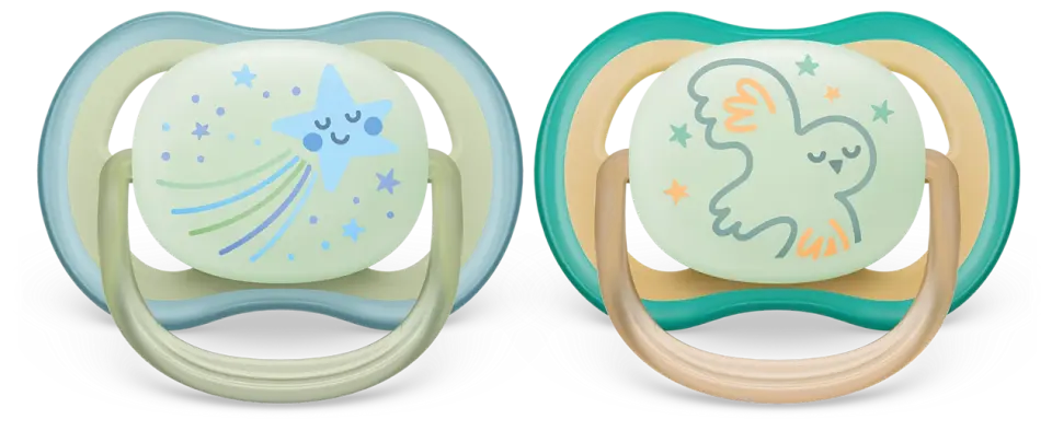 Philips Avent Ultra Air Night Emzik 0-6 Ay 2 Li Erkek SCF376/18