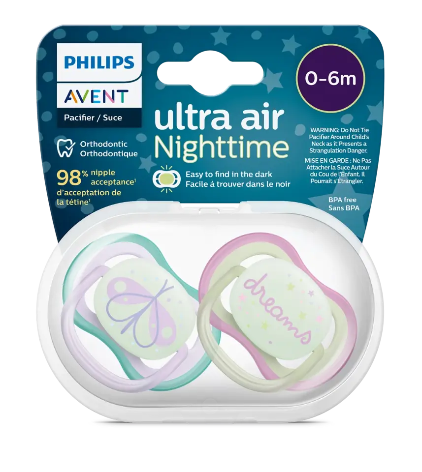 Philips Avent Ultra Air Night Emzik 0-6 Ay 2 Li Kız SCF376/19