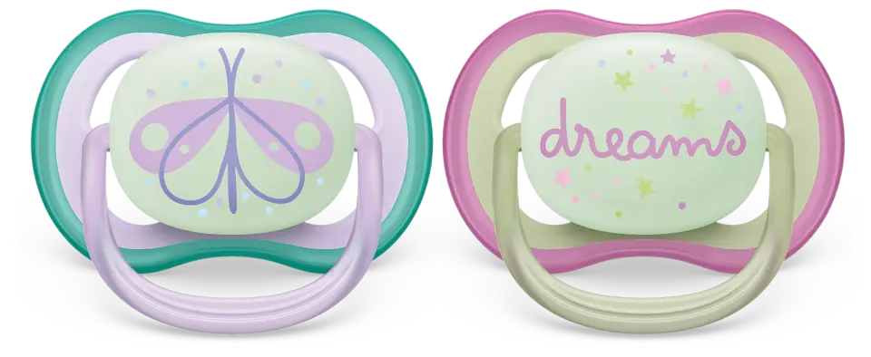 Philips Avent Ultra Air Night Emzik 0-6 Ay 2 Li Kız SCF376/19