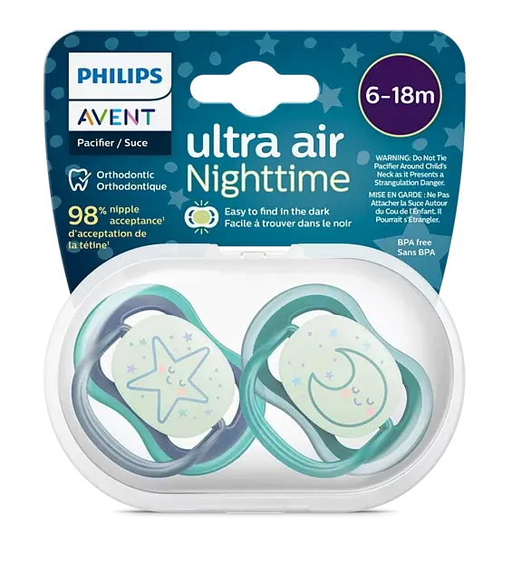 Philips Avent Ultra Air Night Emzik 6-18 Ay 2 Li Erkek SCF376/13
