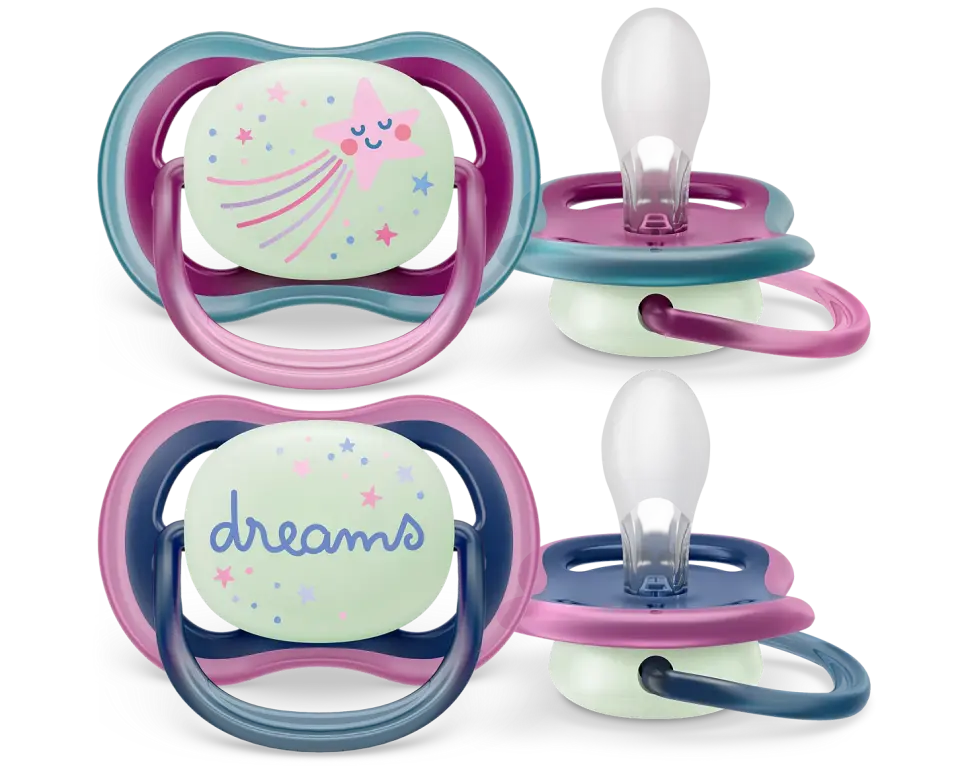 Philips Avent Ultra Air Night Emzik 6-18 Ay 2 Li Kız SCF376/14