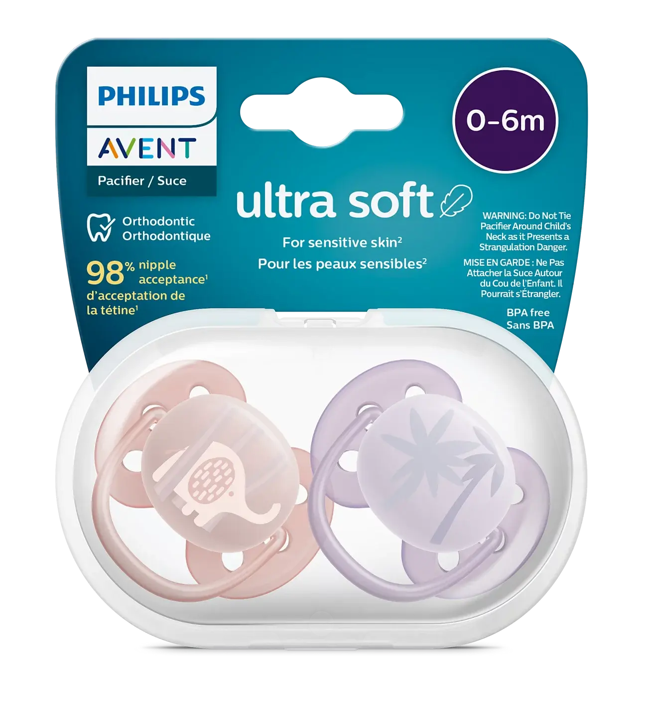 Philips Avent Ultra Soft Emzik 0-6 Ay 2 Li Kız SCF091/09