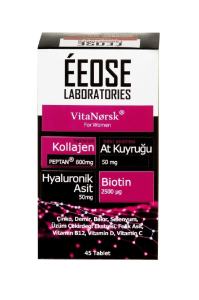 Collagen Tablet Kollajen + Hyaluronik Asit + Atkuyruğu + Biotin + C Vitamini 45 Tablet