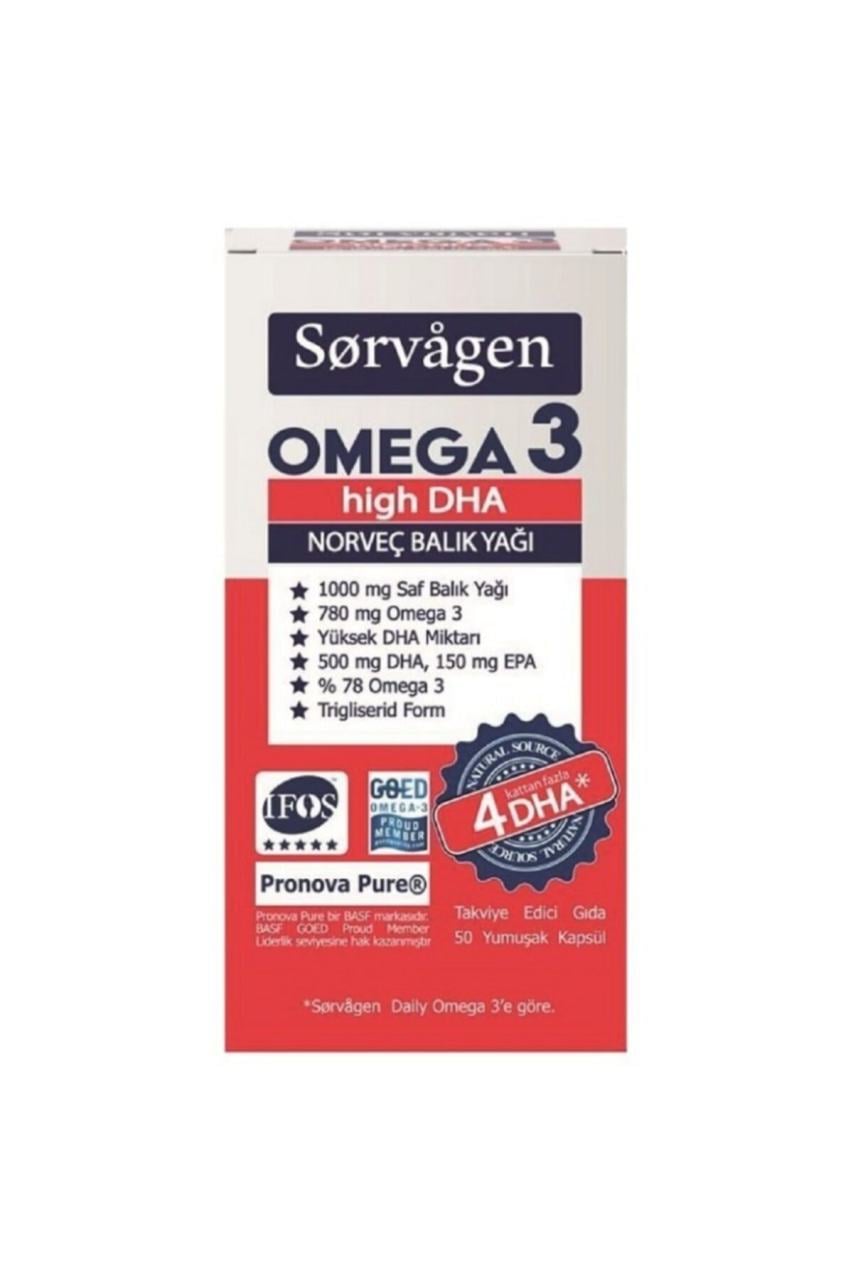 Sorvagen Omega 3 High Dha 50 Kapsül