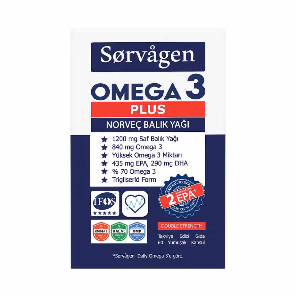 Sorvagen Omega 3 Plus (60 Kapsül)
