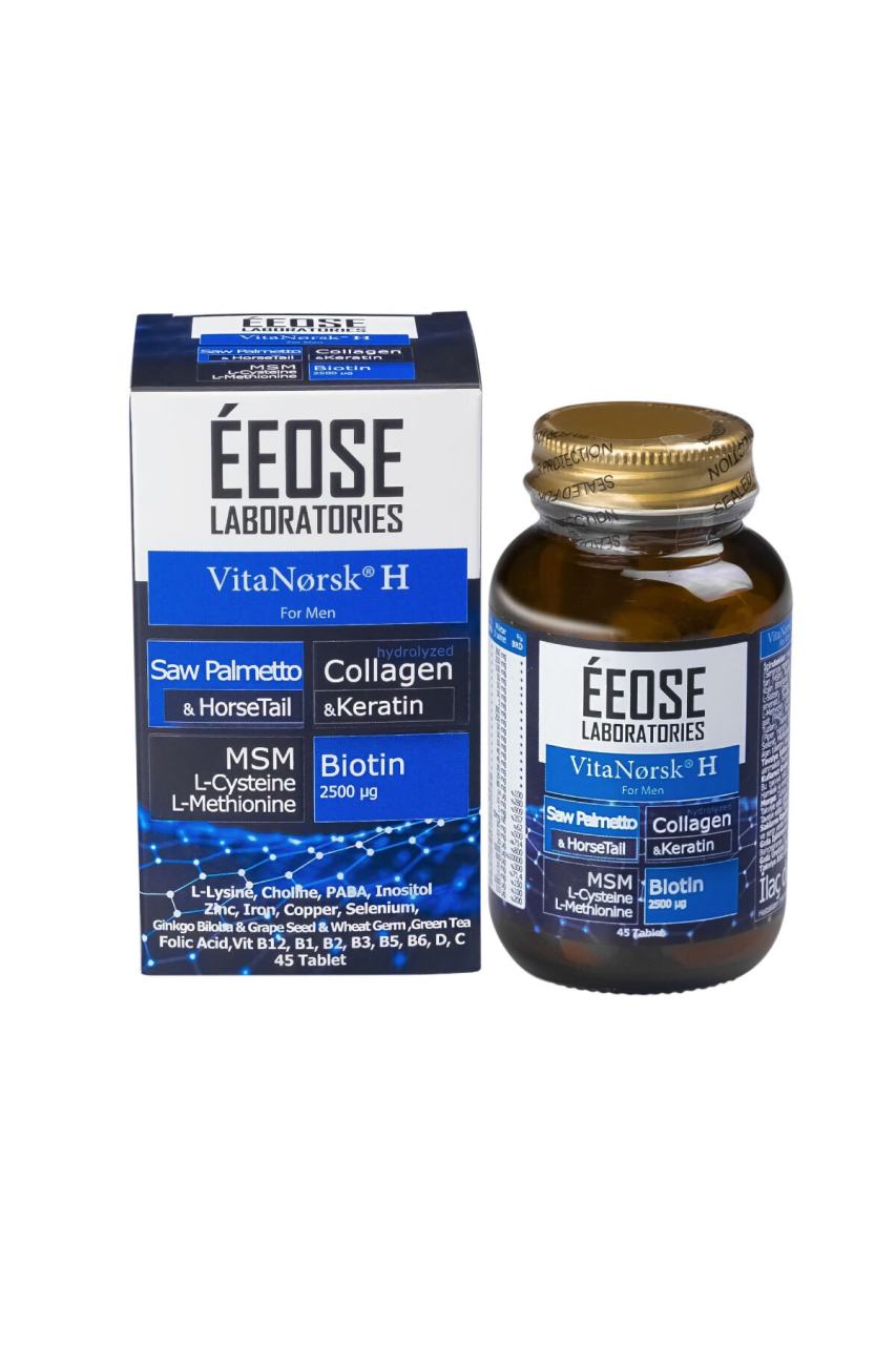 Vitanorsk H For Men Saw Palmetto& Kolajen, Keratin&msm&sistein&metiyonin&biotin