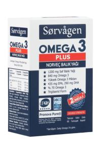 Sorvagen Omega 3 Plus Saf Norveç Balık Yağı 60 Kapsül, 1200mg