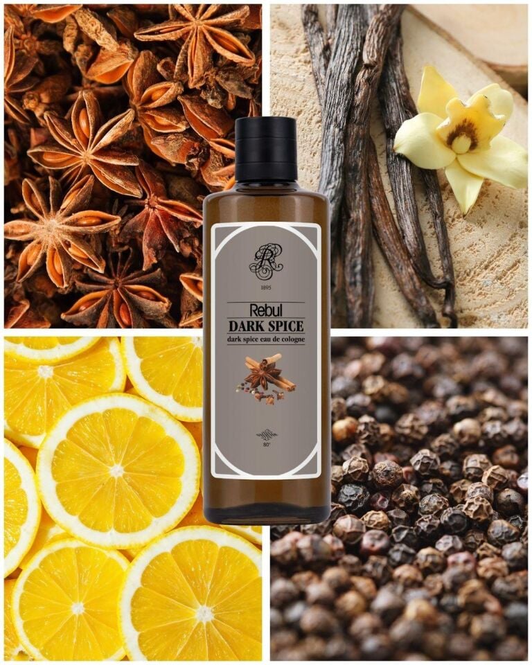 Rebul 250Ml Dark Kolonya Cam Şişe 3 Lü Set