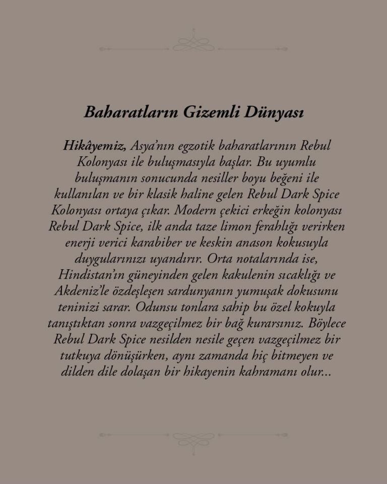 Rebul 250Ml Dark Kolonya Cam Şişe 3 Lü Set