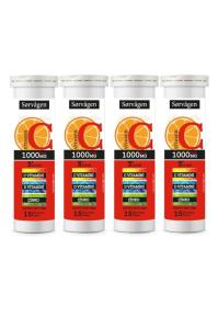 C Vitamini 1000 Mg Plus 3'lü Etki(c Vitamini + D Vitamini + Çinko) -4 Adet X 15 Efervesan Tablet