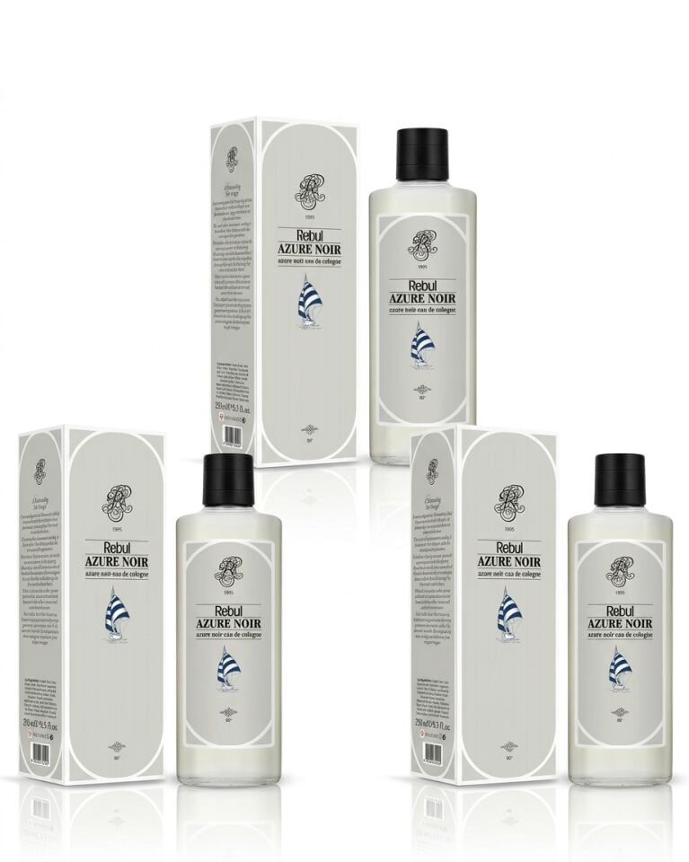 Rebul 250 Ml Azure  Kolonya 250 Ml 3 Lü Set