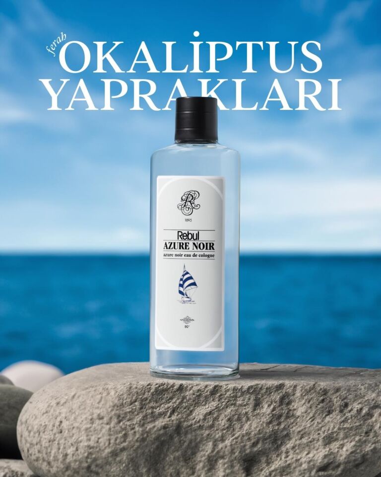 Rebul 250 Ml Azure  Kolonya 250 Ml 3 Lü Set