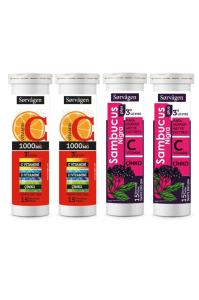 2 Adet C Vitamini 1000 Mg Plus + 2 Adet Sambucus Nigra Plus (4 X 15 Efervesan Tablet)