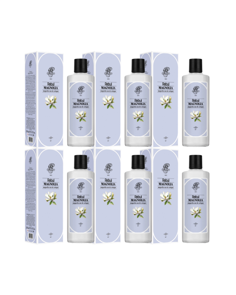 Rebul 250Ml Magnolia Kolonya Cam Şişe 6 Lı Set