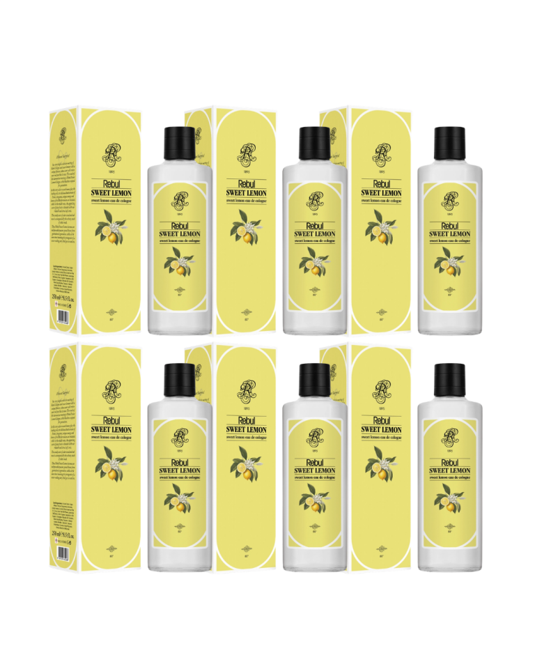 Rebul 250Ml Sweet Lemon Kolonya Cam Şişe 6 Lı Set