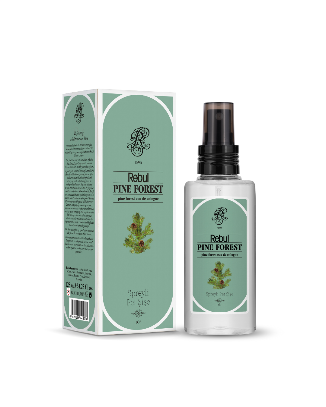 Rebul Pıne Forest Kolonya 125 Ml Spreyli Pet Şişe