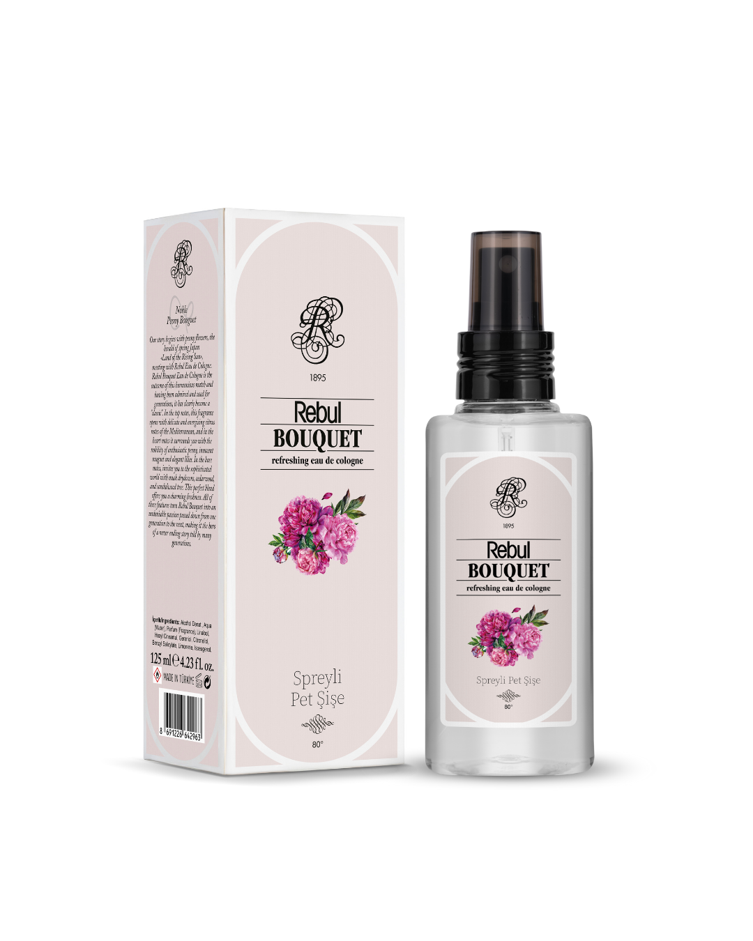 Rebul Bouquet Kolonya 125 Ml Spreyli Pet Şişe