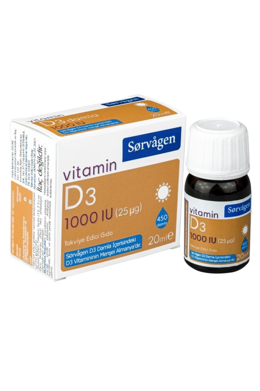 Vitamin D3 Damla 20 ml 1000'li