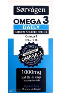 Sorvagen Omega 3 Daily Saf Balık Yağı 50 Kapsül
