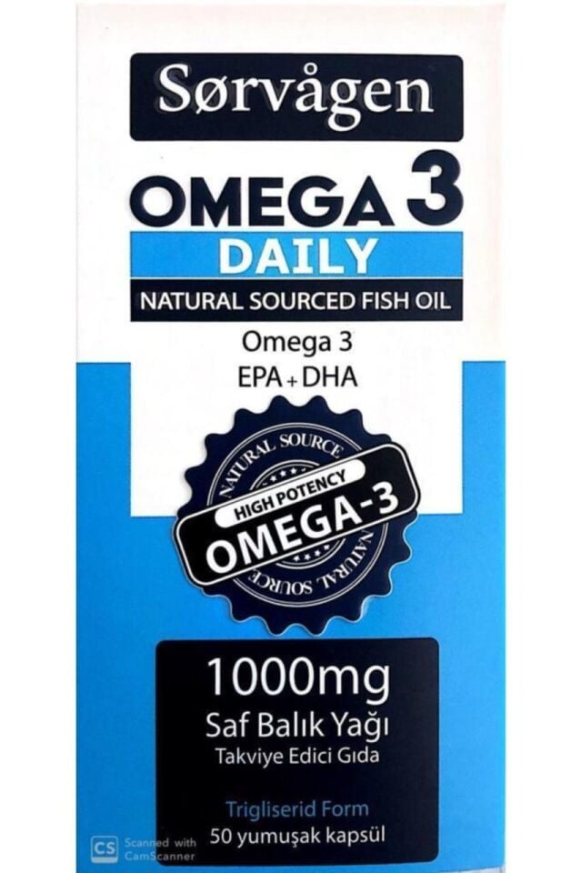 Sorvagen Omega 3 Daily Saf Balık Yağı 50 Kapsül