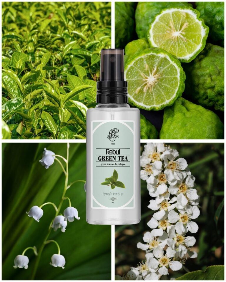 Rebul Green Tea Kolonya 125 Ml Spreyli Pet Şişe 3 Lü Set