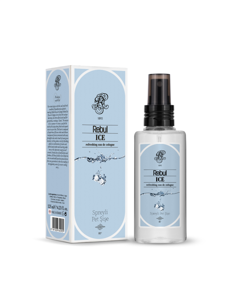 Rebul Ice Kolonya 125 Ml Spreyli Pet Şişe 3 Lü Set