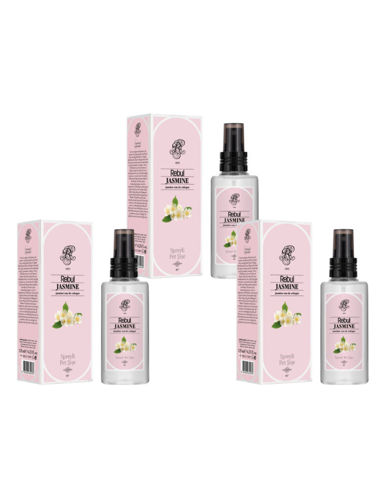 Rebul Jasmine Kolonya 125 Ml Spreyli Pet Şişe 3 Lü Set