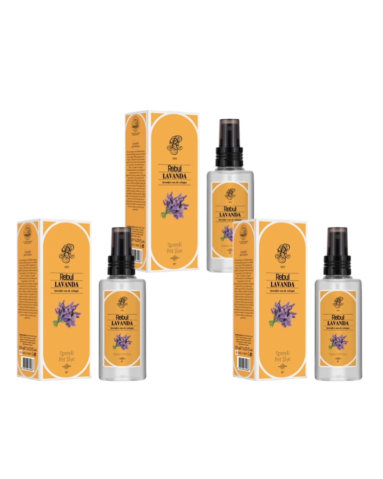 Rebul Lavanta Kolonya 125 Ml Spreyli Pet Şişe 3 Lü Set