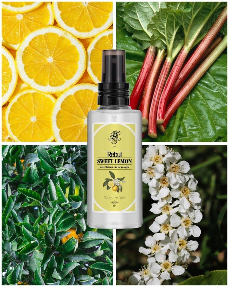 Rebul Sweet Limon Kolonya 125 Ml Spreyli Pet Şişe 3 Lü Set