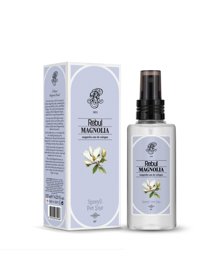Rebul Magnolıa Kolonya 125 Ml Spreyli Pet Şişe 3 Lü Set