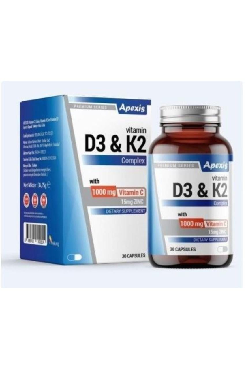 Premium Series D3&k2 1000mg Vitamin C Complex Vitamin 30 Tablet