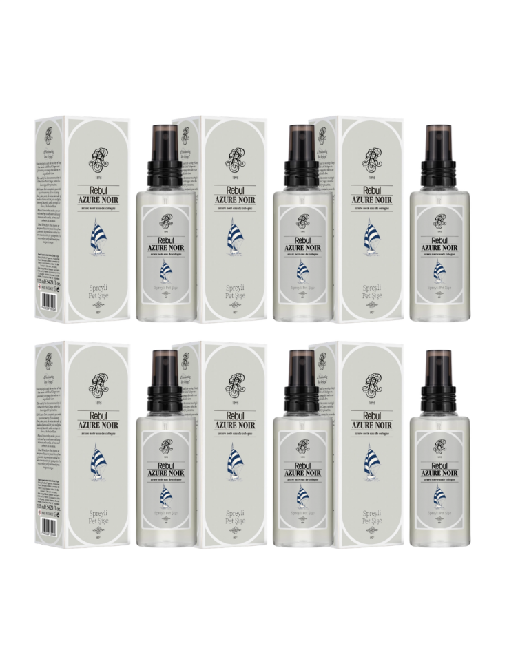Rebul Azure Kolonya 125 Ml Spreyli Pet Şişe 6 Lı Set