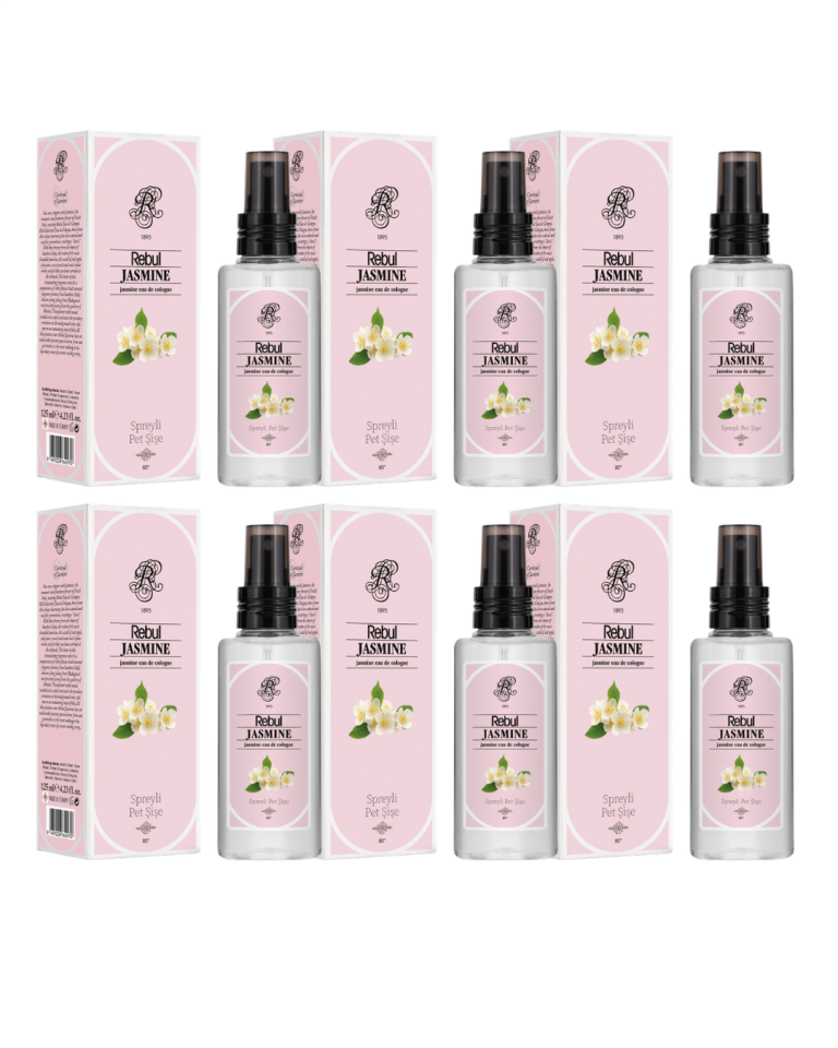 Rebul Jasmine Kolonya 125 Ml Spreyli Pet Şişe 6 Lı Set
