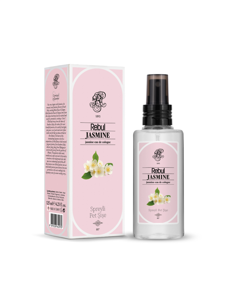 Rebul Jasmine Kolonya 125 Ml Spreyli Pet Şişe 6 Lı Set