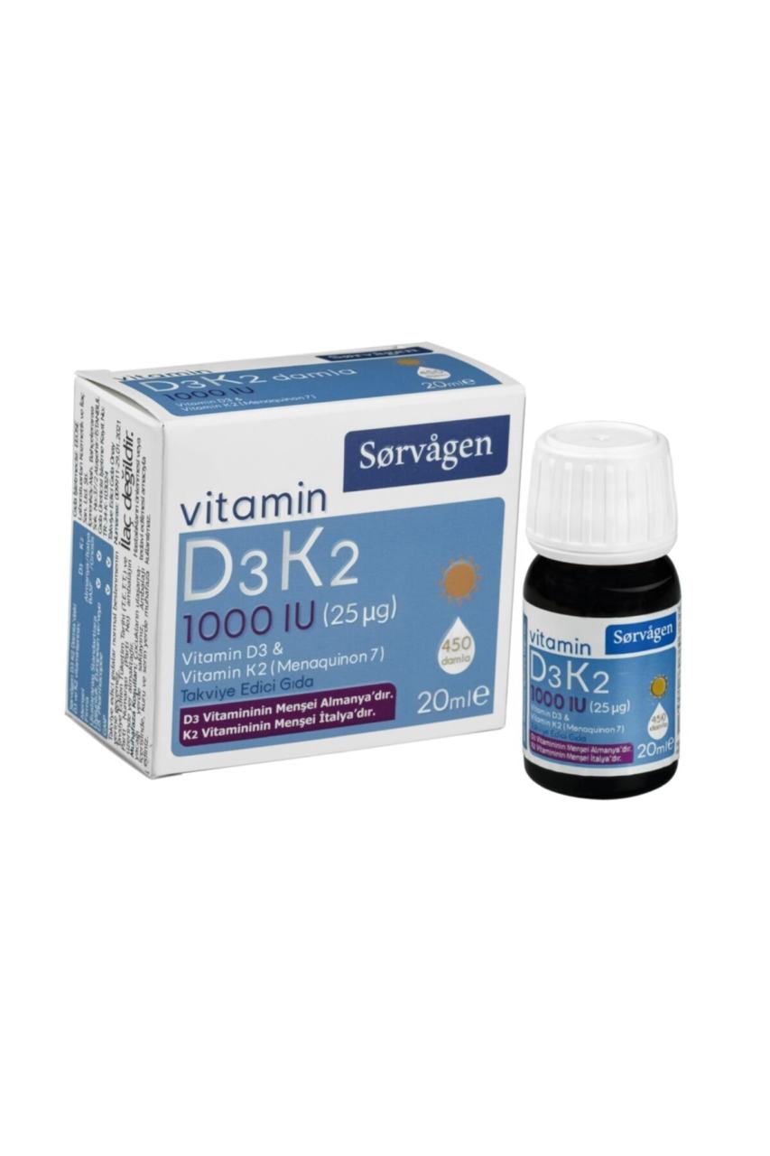 Vitamin D3k2 Damla 20 Ml (1000 Iu)