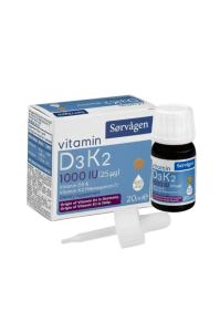 Sorvagen Vitamin D3k2 Damla 20 Ml (1000 Iu)