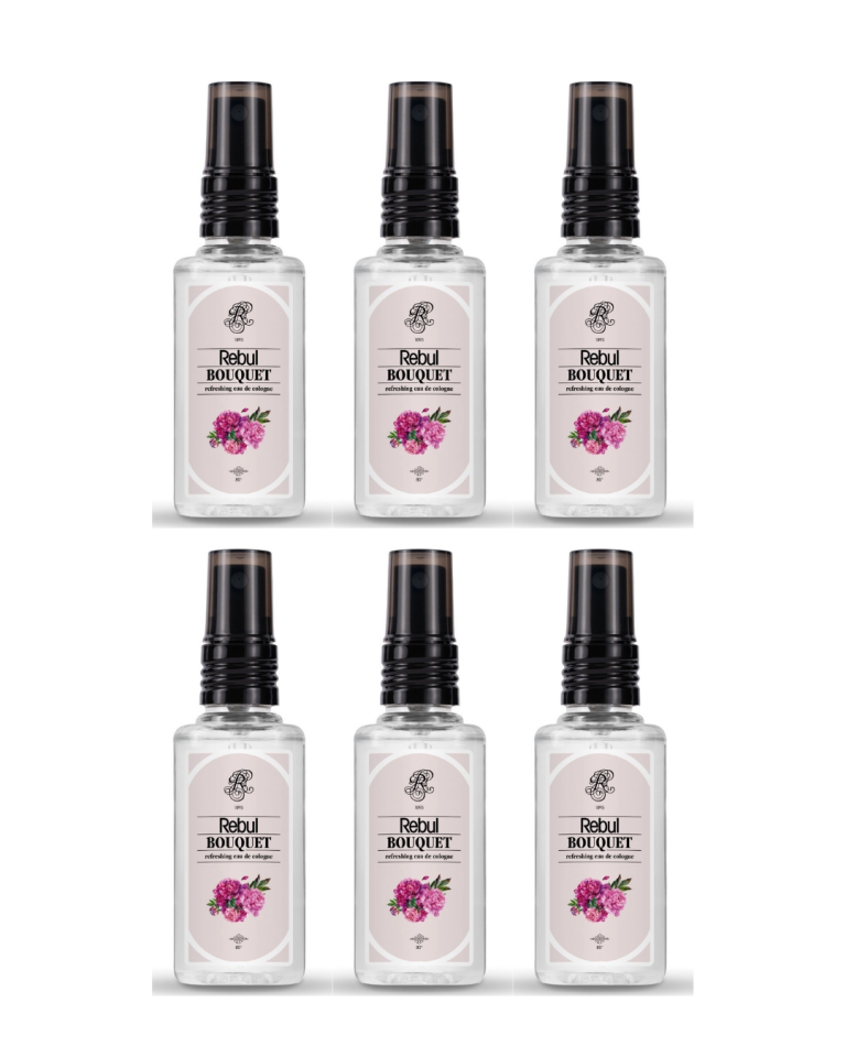 Rebul Bouquet Kolonya Pet Şişe Sprey 50 Ml 6 Lı Set