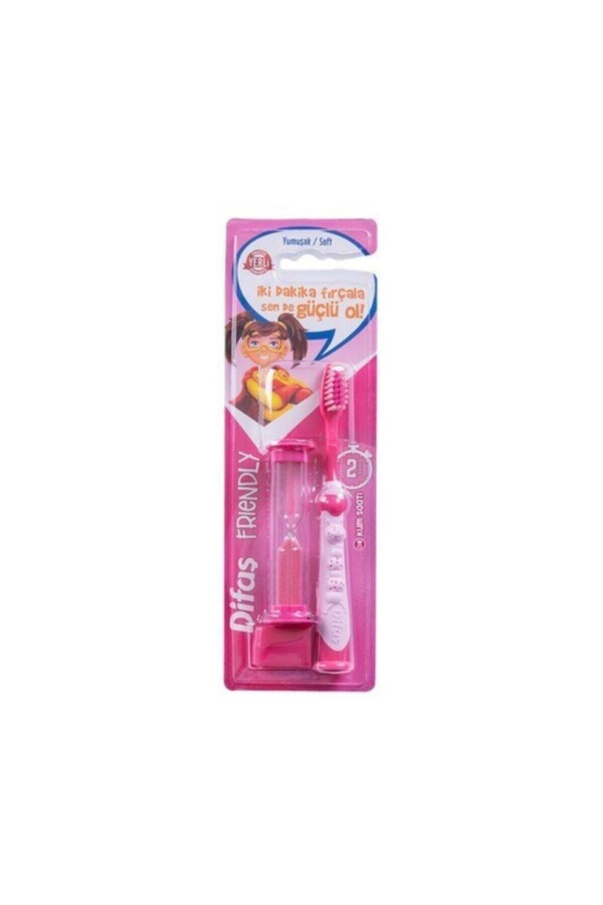 Frıendly Çocuk Diş Fırçası Pembe Kum Saatli Yumuşak Kıllar