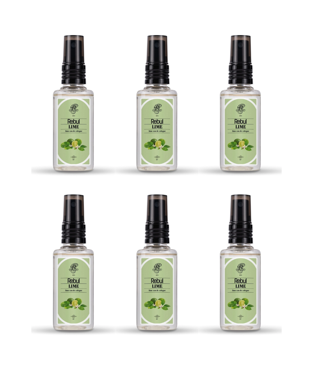 Rebul Lime Kolonya Pet Şişe Sprey 50 Ml 6 Lı Set