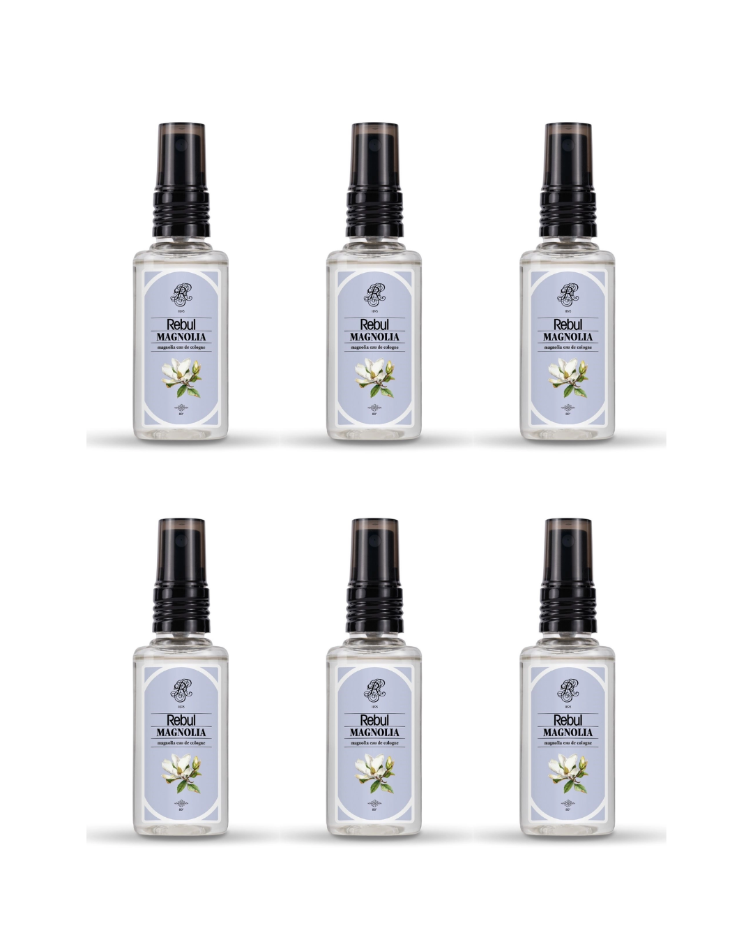 Rebul Magnolia Kolonya Pet Şişe Sprey 50 Ml 6 Lı Set