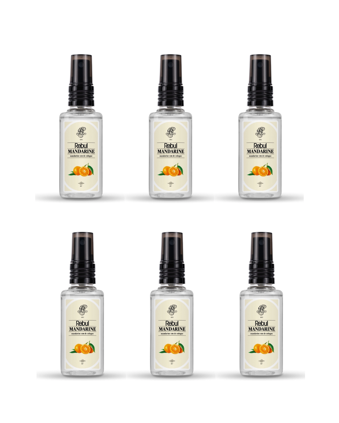 Rebul Mandarıne Kolonya Pet Şişe Sprey 50 Ml 6 Lı Set