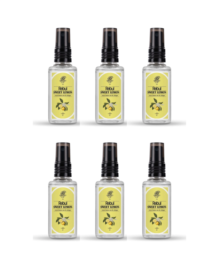 Rebul Sweet Lemon Kolonya Pet Şişe Sprey 50 Ml 6 Lı Set