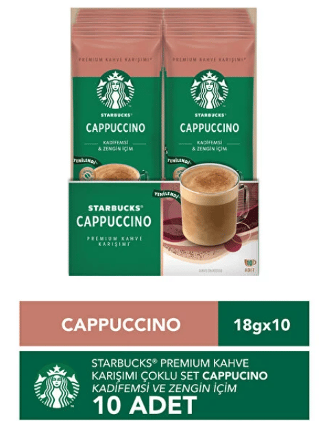 Starbucks Cappucino Kahve 18 Gr*10 Adet